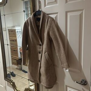 Shawl Collar Coat Banana Republic Oatmeal Size XS